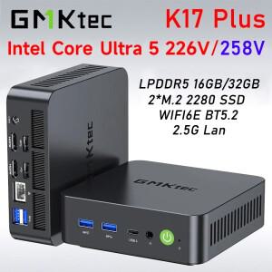 GMKtec K17 Plus 인텔 코어  5 226V/258V 미니 소형 PC 윈도우11 프로 LPDDR5 M.2 NVMe SSD WIFI6E BT5.2 2