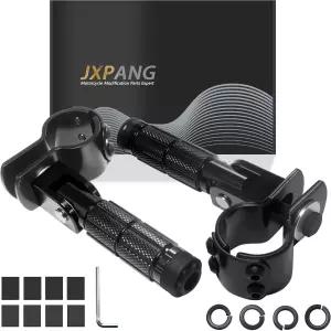 JXPANG M8 오토바이 접이식 리어셋 풋레스트 자전거 풋페그 페달 승객용 전기차·오토바이·미니바이크용