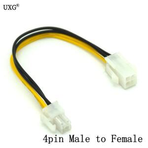 핫20cm 8 인치 ATX 4 핀 남성 4Pin 여성 PC CPU 전원 공급 장치 연장 케이블 코드 커넥터 어댑터