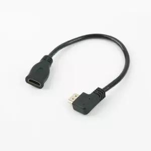 Coms HDMI 일체형 연장 젠더 좌향꺾임 MF 30cm 케이블