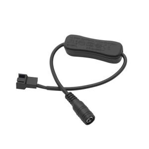 12V 구리 DC 5521 ~ 4 핀 PWM PC 팬 케이블 컴퓨터 라우터 전원 스위치 어댑터 포함)