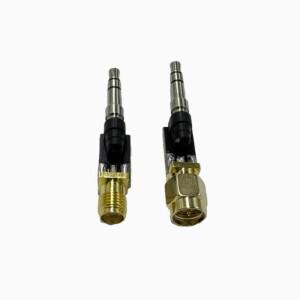 1PC SMA ~ 3.5mm 남성 여성 어댑터 외부 나사 내부 구멍 라디오한 헤드폰