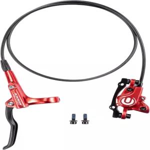 Cyclon MTB 유압 브레이크 세트 산악자전거용 검정/빨강 알루미늄 합금 왼쪽 앞 1000mm 오른쪽 뒤 is/PM
