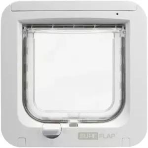 SureFlap - Sure Petcare 마이크로칩 고양이 플랩 흰색 입구에서 반려동물 신원 확인 크기 가능 높이 4