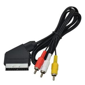 NES 용 1.8m AV SCART 오디오 비디오 케이블 TV 리드 RGB 플매트 카펫 러그 FC  RCA