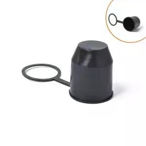 트레일러 볼 커버 견인 바 히치 보호 블랙 내구성 캡 50mm