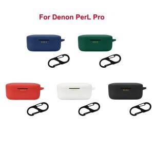 Denon PerL Pro용 이어폰 충격 방지 실리콘 보호 커버, 무선 이어버드, 방진, 세척 가능 케이스