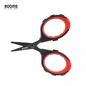 Booms Fishing S05 브레이드 와이어 가위 스테인레스 스틸 티타늄 코팅 녹슬지 않는 미끄럼 방지 손잡이