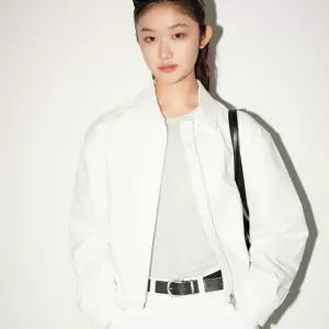 리 우먼 스트링 코튼 블루종 자켓 아이보리 5922663