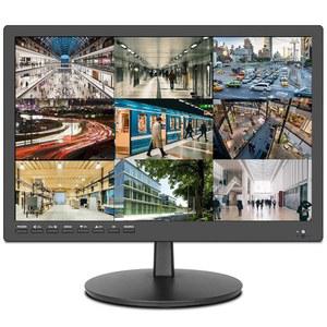 ZOSHING 17인치 보안 모니터 벽걸이형 USB 및 전체 포맷 비디오 재생 지원AV/HDMI 입력 VGA 헤드폰 출력 내장 스피커 리모컨 기능을 갖춘 CCTV 모니터