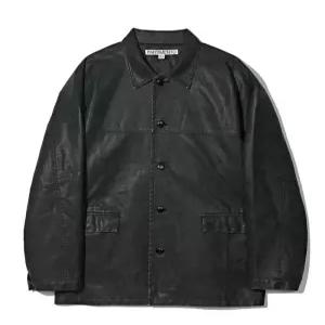 {백화점 정품} 파르티멘토 PARTIMENTO VTG 워시드 레더 카 코트 블랙 PY-2562 BK 130107