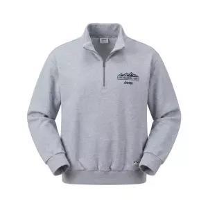 JEEP [360g] M-Logo 반집업 맨투맨 (JR5TSU838MG)