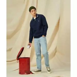 BEANPOLE MEN Essential슬림 워싱 데님 팬츠 스카이 블루 BC5121E72Q 1178921