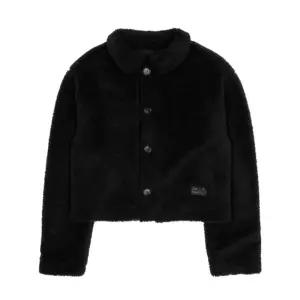 더콜디스트모먼트 TCM reversible check fur jacket black 5558552