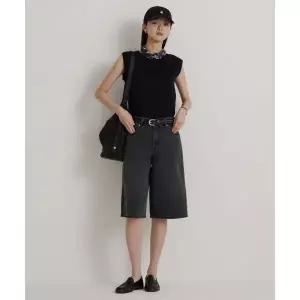 빈폴 레이디스 BEANPOLE LADIES 버뮤다 데님 반바지 블랙 BF6425C715 1179012