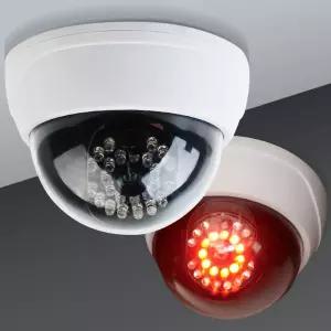 CCTV 모형 돔형 LED라이트 방범용 가짜CCTV 보안감시