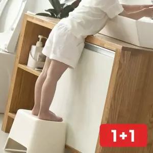 2단 디딤대 안전한 모서리 라운딩 화이트 깔끔한