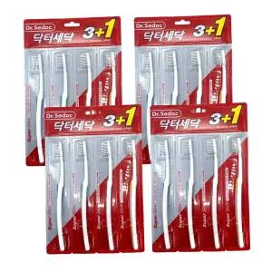 칫솔 LION 닥터세닥슈퍼슬림 3+1 x 4개