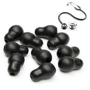 Littmann 청진기 용 10 개/몫 소프트 실리콘 블랙 그레이 이어 팁 교체 플러그 버드