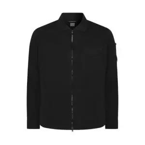CP컴퍼니 26FW 씨피 컴퍼니 오가닉 개버딘 지퍼 셔츠 RCCMOS705A110143G999 Black