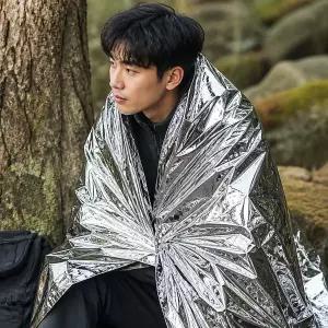 보온 보온재 체온 유지 실버 필름 캠핑 생존용품 응급 은박
