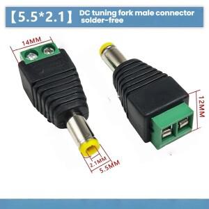 LED 스트립, CCTV 및 전자 장치용 40/10/4 Pcs DC 전원 남성-여성 플러그 커넥터 2.1x5.5mm
