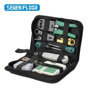 RJ45 컴퓨터 네트워크 수리 도구 키트 LAN 케이블 테스터 와이어 커터 스크루 드라이버 펜치 압착 유지