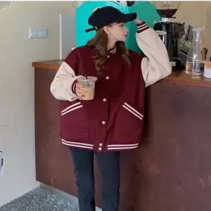 야구점퍼 귀여운 포켓 포인트 기모야구점퍼 캐주얼 루즈핏 잠바