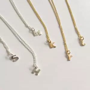 silver925 initial necklace A-Z