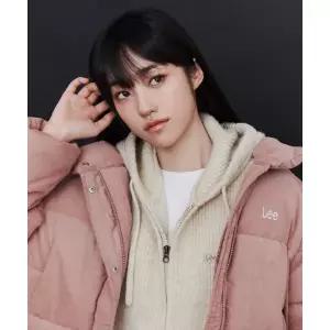 매장정품 LEE 후드 니트 베스트 베이지 123763