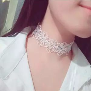 레이스초커 악세사리 레이어드 여자 데일리목걸이 목걸이 플라워