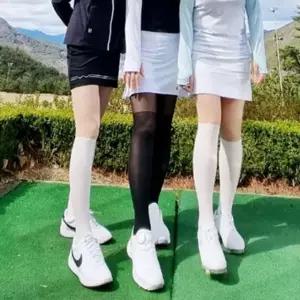 쿨샵 투톤컬러 골프스타킹 자외선차단 팬티스타킹
