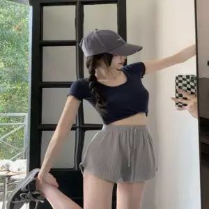 여름반바지 여자 큐티 홈웨어 숏팬츠 밴딩반바지 트레이닝 핫팬츠