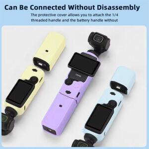 DJI OSMO Pocket 3용 실리콘 보호 커버   렌즈 캡 케이스 카메라 쉘 액세서리