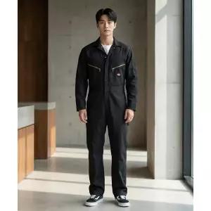 DICKIES 48799 점프수트 커버올 Black