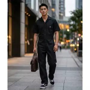 DICKIES 33999 점프수트 커버올 Black