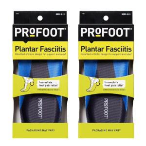 PROFOOT 남성용 보조 깔창 (사이즈 8-13) 즉각적인 뒤꿈치 와 아치 지지를 위한 젤 신발 패드 2쌍