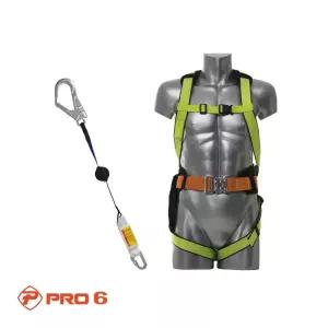 PRO6 전체식 안전벨트 추락방지 산업용 TA-025 형광