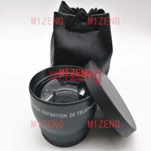 37 49 52 58mm canon pentax sony fuji olympus DSLR/SLR 디지털 카메라 용 2.0x TELE 망원 렌즈 배율