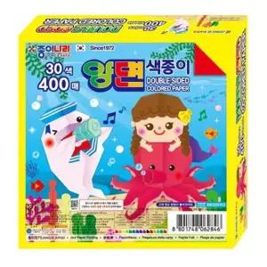 400매 양면색종이 150x150mm 종이나라 종이 그리기 미술