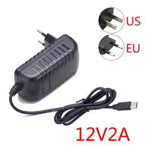 24W 12V 2A USB C 타입 AC/DC  전원 어댑터 스위칭 공급 장치 변압기