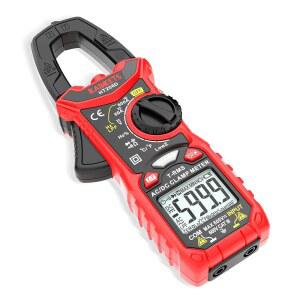 KAIWEETS HT206D 디지털 클램프 미터 T-RMS 6000 카운트 멀티미터 전압 테스터 자동 범위 조절 전류 전압 온도 정전용량 저항 다이오드 측정 연속성 듀티 사이클(AC/DC 전류)