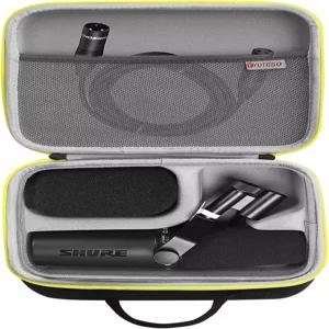 YOTESO Hard Carrying Case Compatible with Shure SM7dB/MV7 Vocal Dynamic Microphone for EVA Material