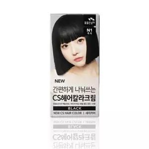 꽃을든남자 뉴 간편하게 나눠쓰는 씨에스 헤어칼라크림 N1 흑색 새치 염색약