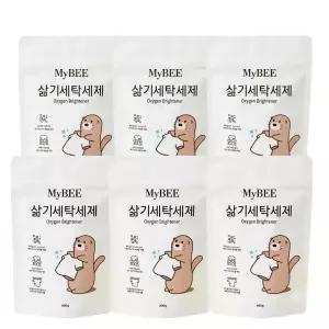 마이비 삶기 세탁세제 리필 400g 6개 얼룩 제거 순한 빨래 땀 냄새 제거