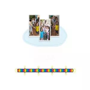 다유샵 안전장치 미아방지 발목띠 8인용 미아방지밴드 레인보우라인