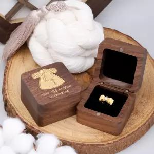 골드모아 순금 돌반지 디자인 1g 1.87g(반돈) 3.75g(1돈 한돈) 원목 반지함