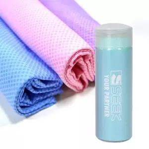 SEEK 엠보싱 습식 PVC 스포츠 타올 민트 대형/수건/타월/쿨/목수건/땀수건/등산/수영/건식/쿨링/운동