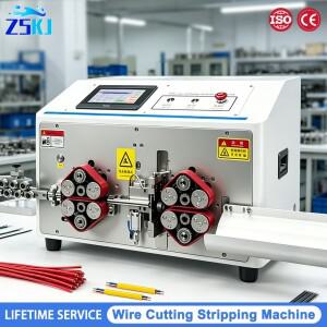 1-12mm² 2-10 코어 멀티 코어 피복선, 고무선용 자동 컴퓨터 와이어 스트리핑 절단기, 고무선 스트리핑 기