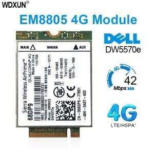EM8805 모듈 DW5570e 68DP9 C26 WWAN 카드 DELL E7250 Venue 8 Pro/11 Pro 용 4G LTE HSPA + NGFF